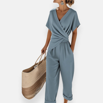 Elena’s | Draped Summer Jumpsuit