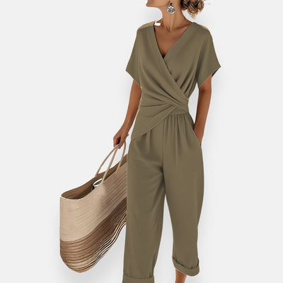 Elena’s | Draped Summer Jumpsuit