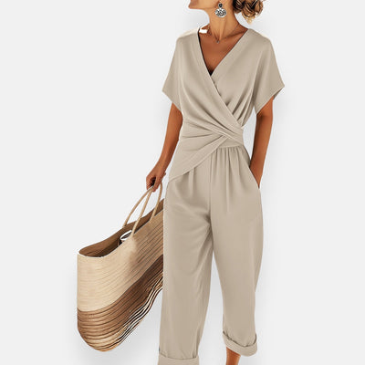 Elena’s | Draped Summer Jumpsuit